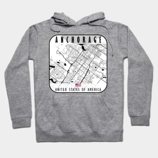 Anchorage Map USA Hoodie